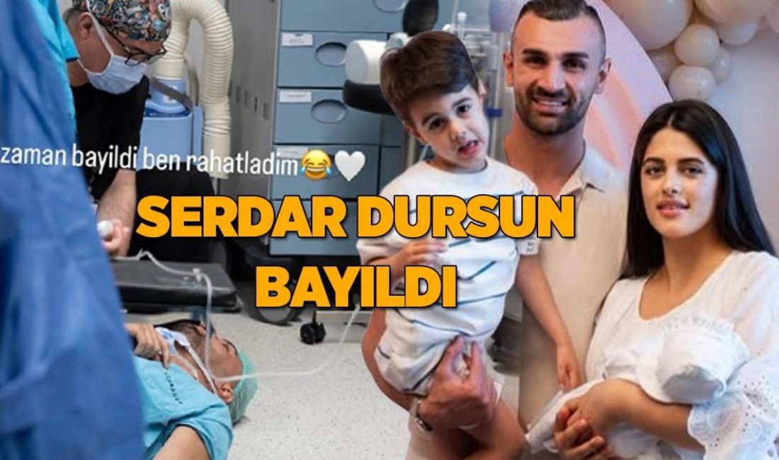 Milli futbolcu Serdar Dursun’un zor anları! Eşi doğum yaparken bayılmış