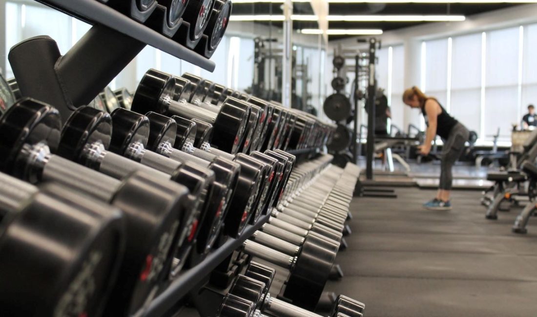 Çin'de bir spor salonu,