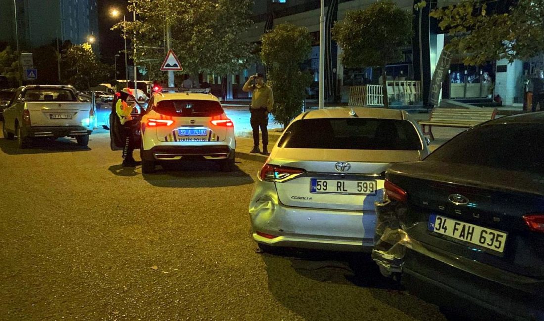 Tekirdağ'ın Çorlu ilçesinde bir şoför,
