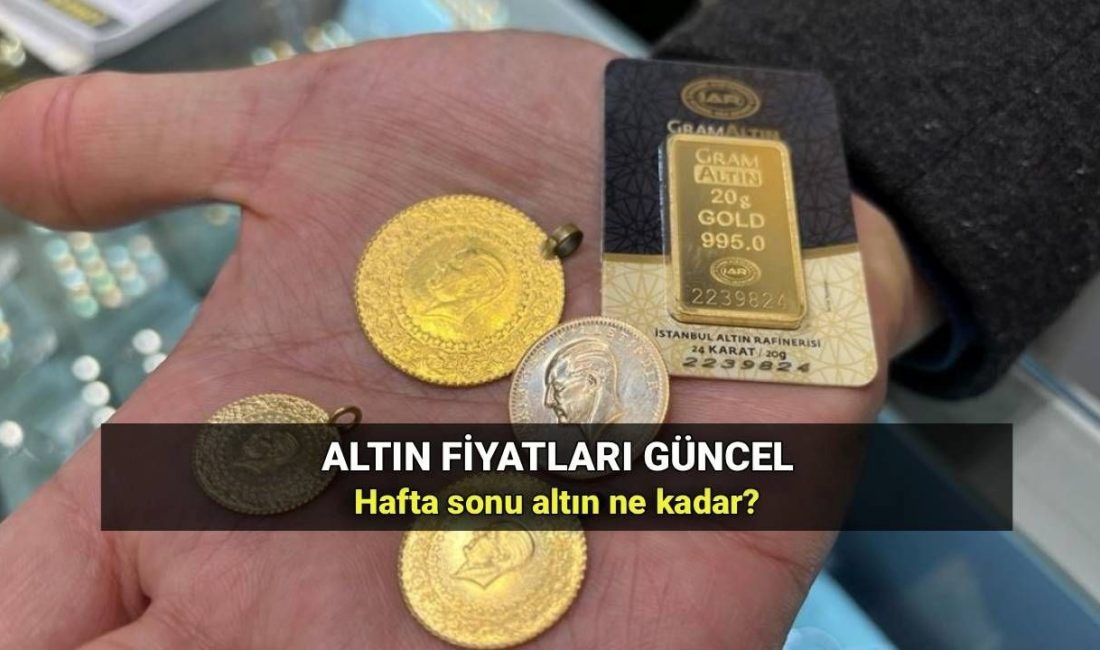 Altın fiyatları haftanın son