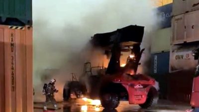 Ambarlı Limanı’nda yangın