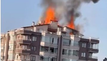 Ankara'da 12 katlı binanın