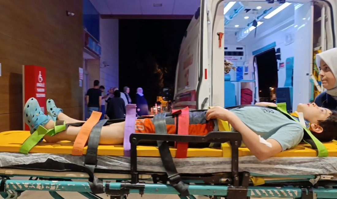 Bursa'nın İnegöl ilçesinde motosikletin