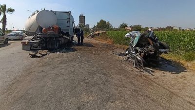 Araba ve kamyona tanker çarptı: Adana’da feci kaza