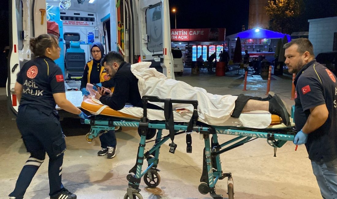 Bursa'nın İnegöl ilçesinde arabada arbede