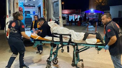 Arbede eden çiftçi uyardı, bacağından bıçaklandı