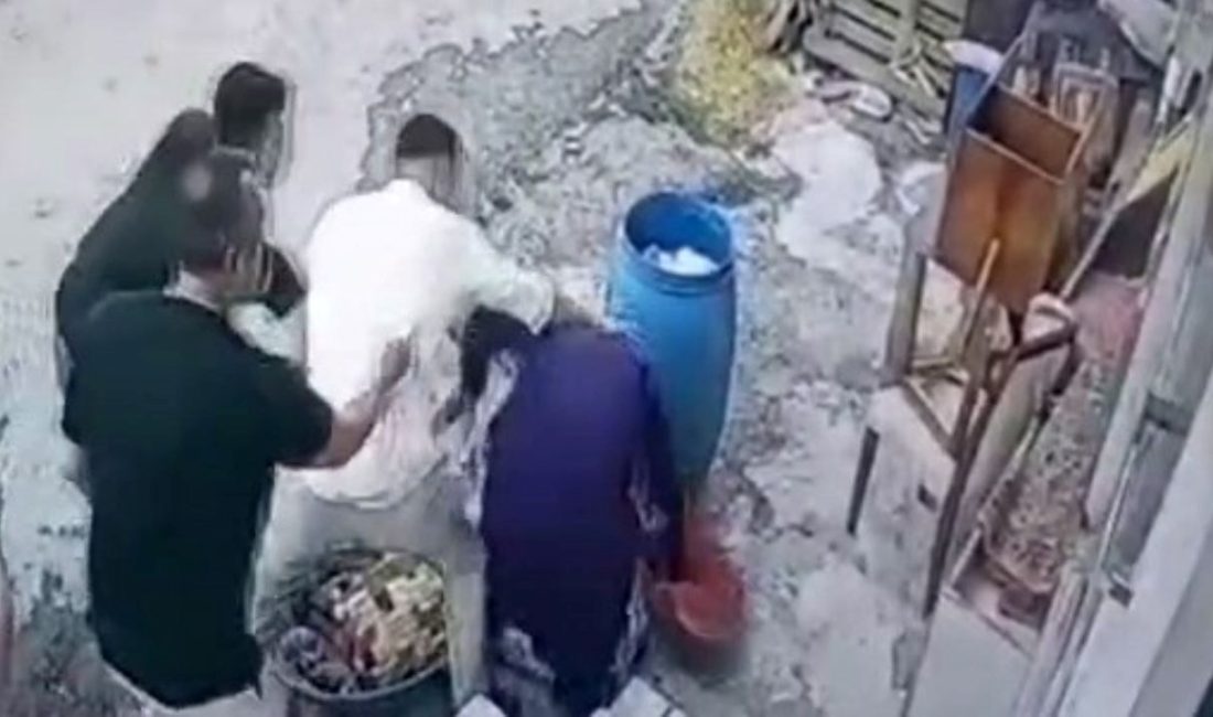 Başakşehir'de dükkanın önündeki bidonların