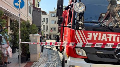 Beşiktaş’ta yangın paniği