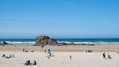 İngiltere'nin Cornwall bölgesinde sıcak havadan