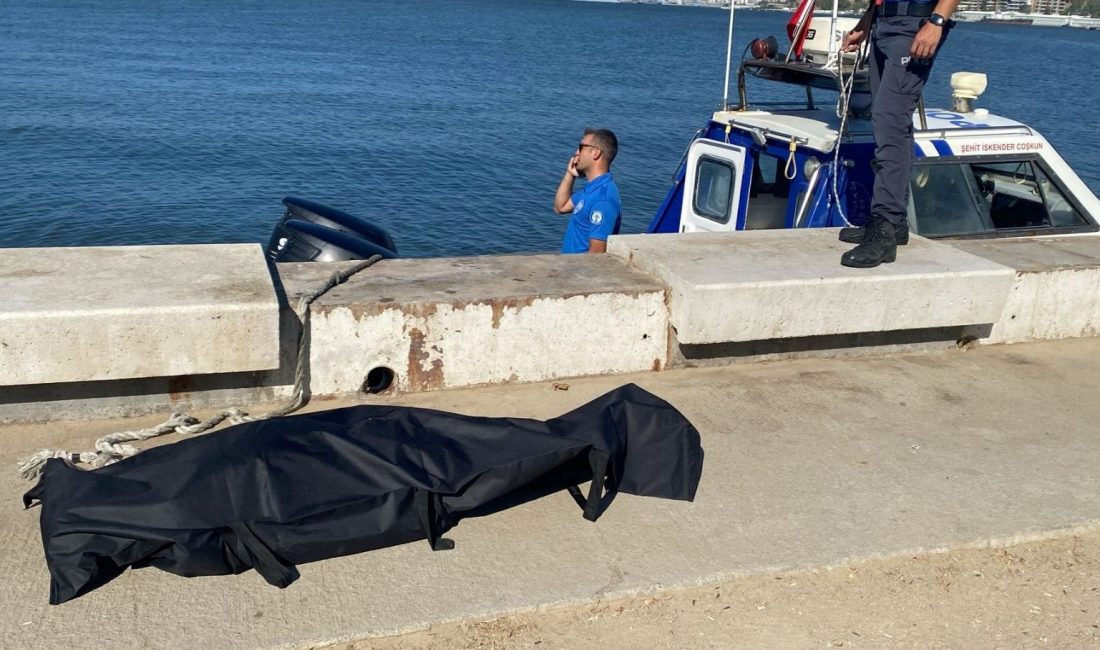 İzmir'in Bayraklı ilçesinde denizden