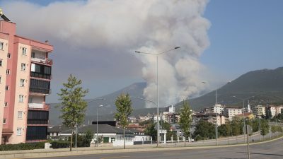 Denizli’de orman yangını: Bir kuşkulu gözaltında