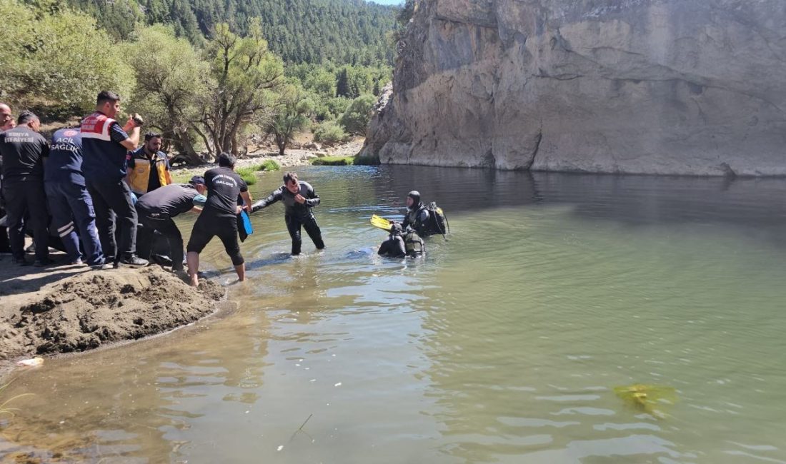 Konya'nın Derebucak ilçesinde derede
