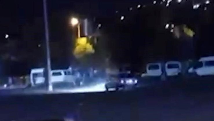 Kayseri'de drift yaparak çevreyi
