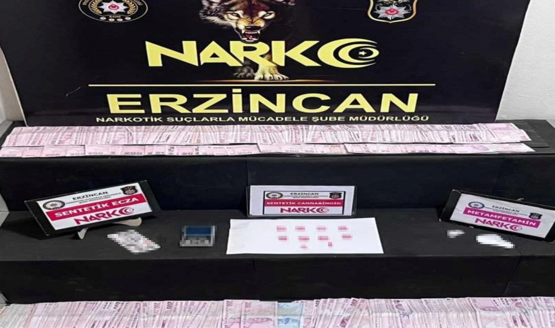 Erzincan'da uyuşturucu operasyonu düzenlendi.