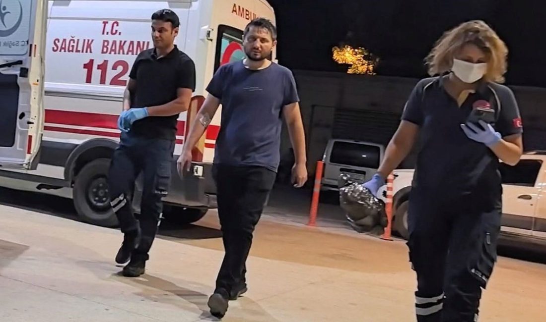 Bursa'daki dokuma fabrikasında bedenine