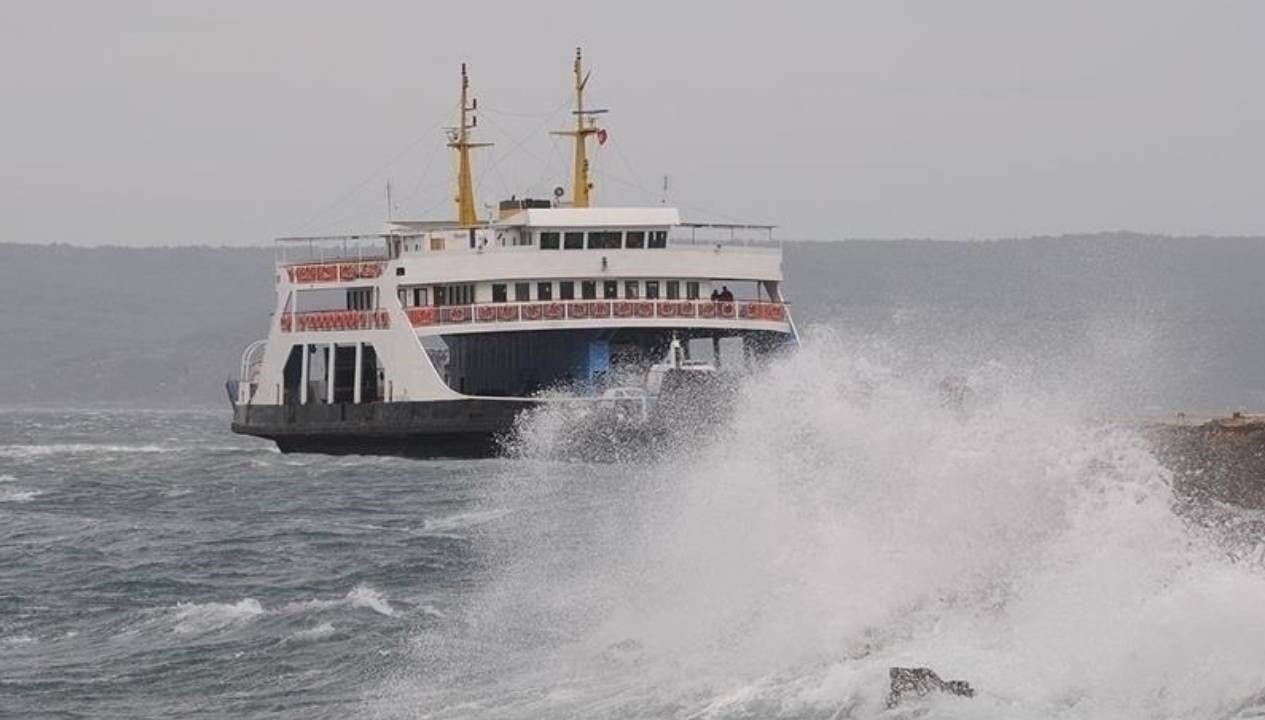 Güney Marmara’da fırtına alarmı: Feribot seferleri iptal