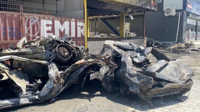 Hatay’da sanayi sitesinde korkutan yangın