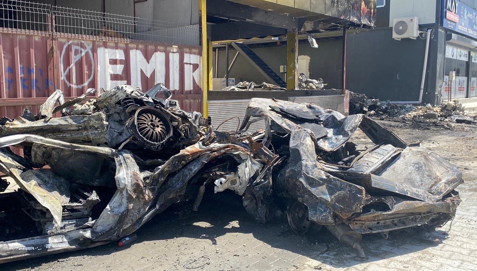 Hatay’da sanayi sitesinde korkutan yangın