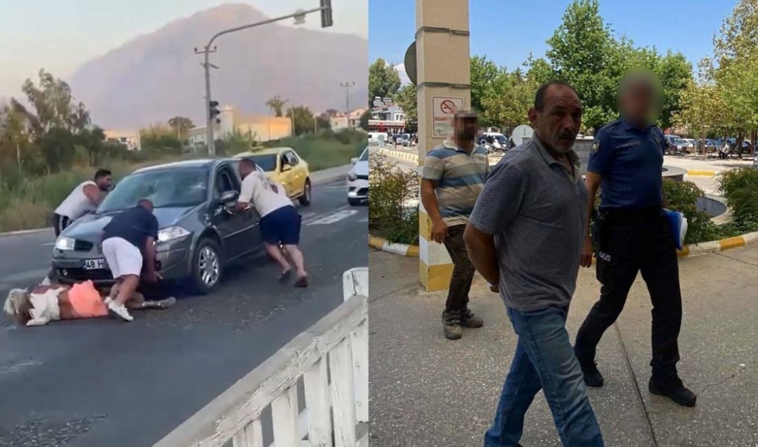 Fethiye'de yolun karşısına geçmeye