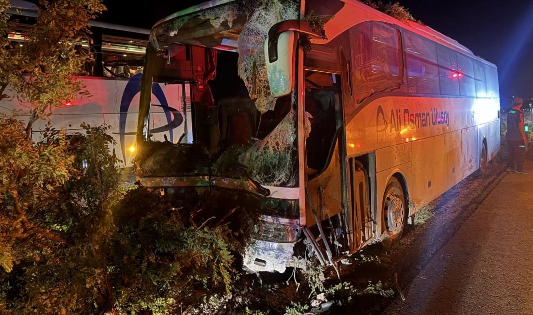 Kayseri'de bir yolcu otobüsünün