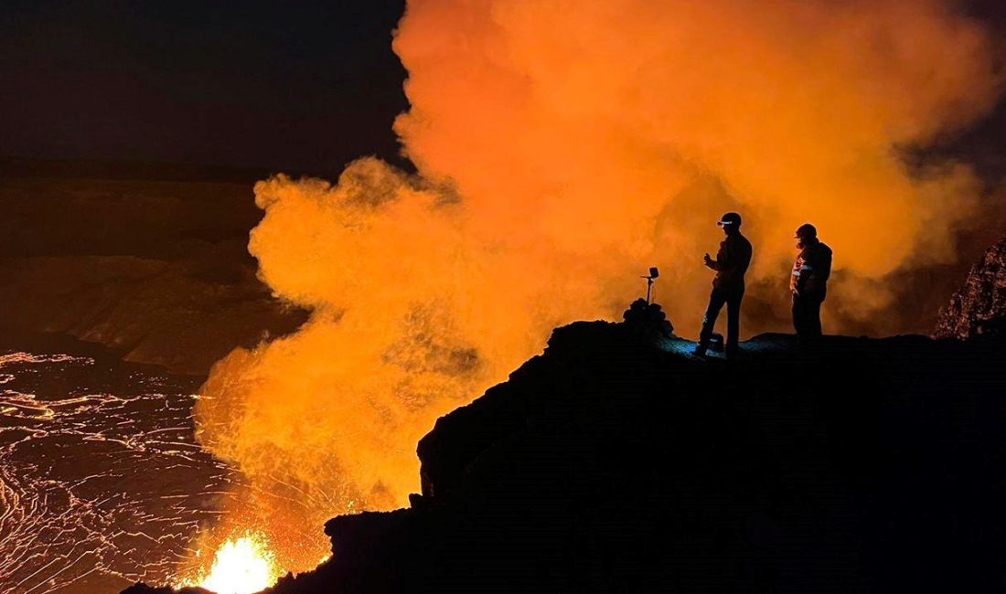 ABD'nin Hawaii eyaletindeki Kilauea