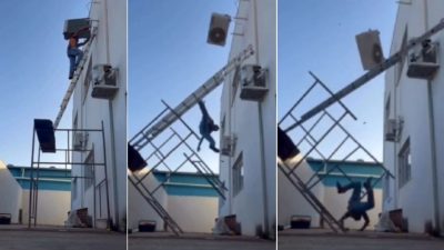 Korkutan imaj: İstikrarını kaybetti, üzerine klima düştü