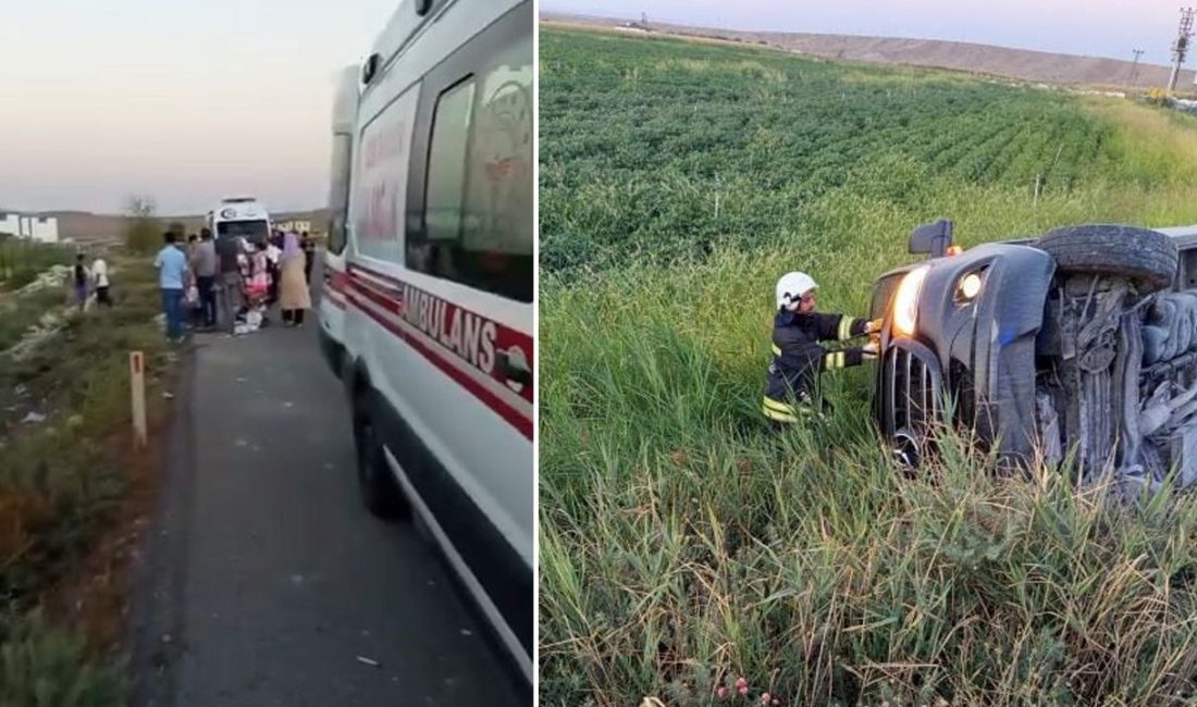 Diyarbakır'da tıp minibüsü devrildi.