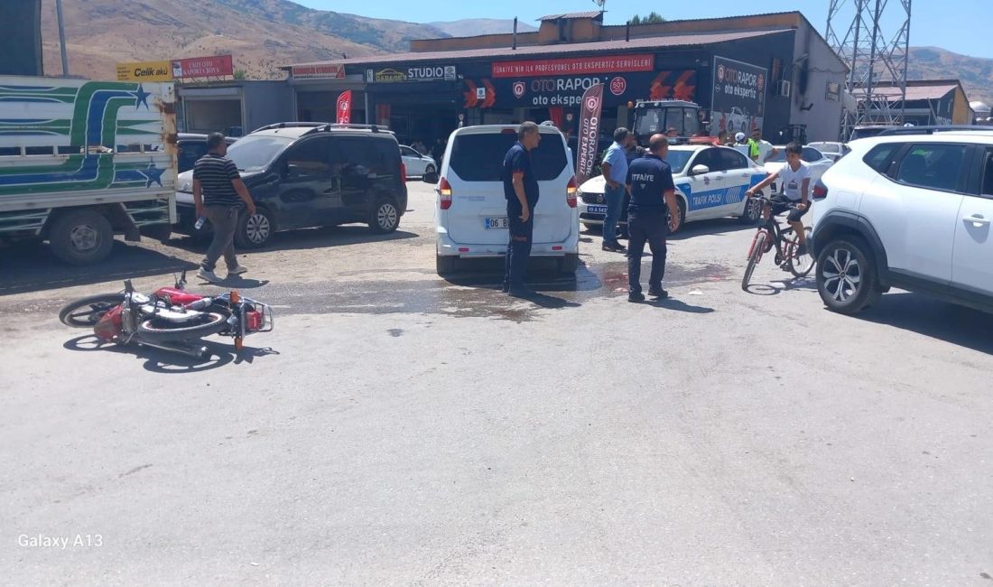 Muş’ta motosiklet ile hafif