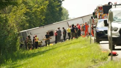 New York’ta otobüs kazası: Çok sayıda meyyit var