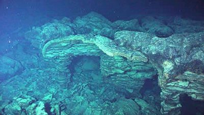 ABD'deki Axial Seamount yanardağında, tek