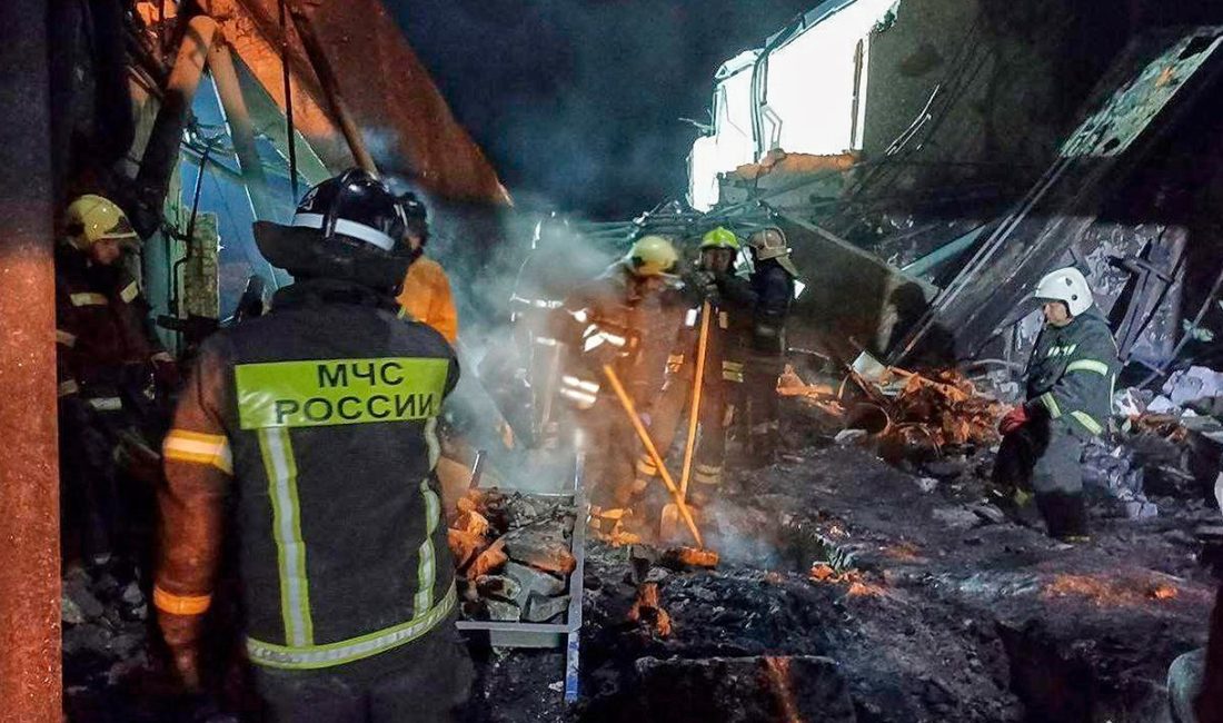 Rusya'da barut fabrikasında meydana
