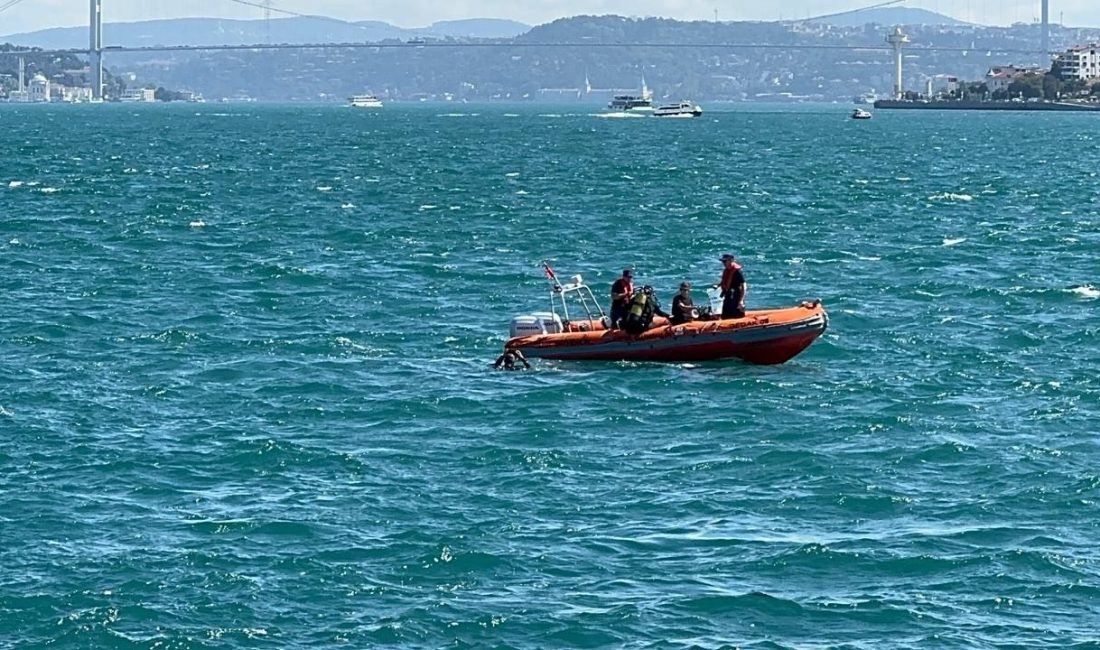 İstanbul'da denize giren bir