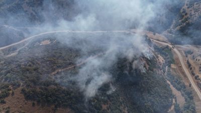 Şemdinli’de orman yangını