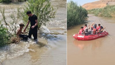 Siirt’te çaya giren 3 çocuktan 1’i kayboldu