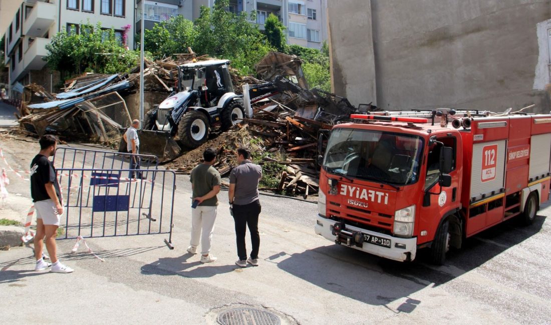 Sinop'ta yıkılma riski bulunan