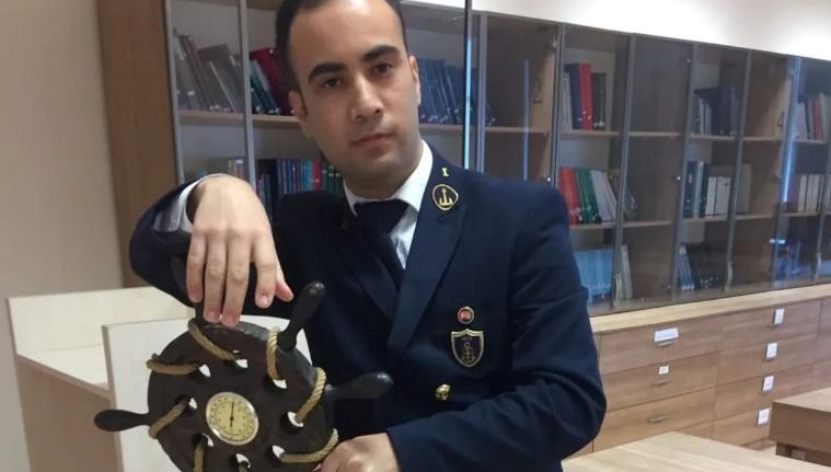 Mersin'de staj yaptığı gemide