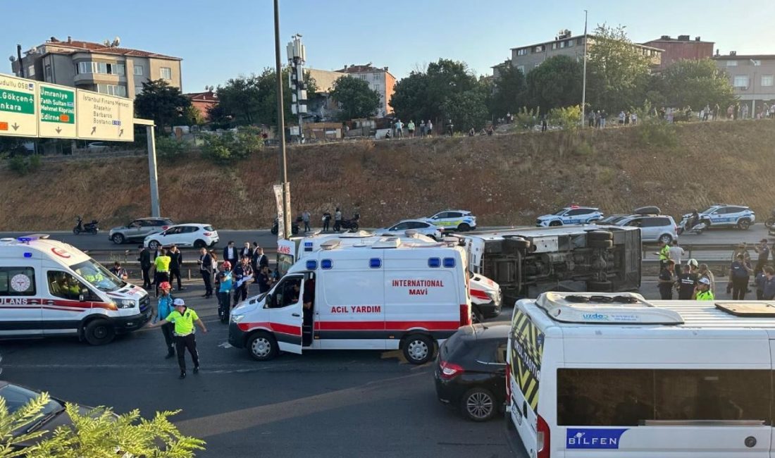 Ümraniye TEM Otoyolu'nda servis