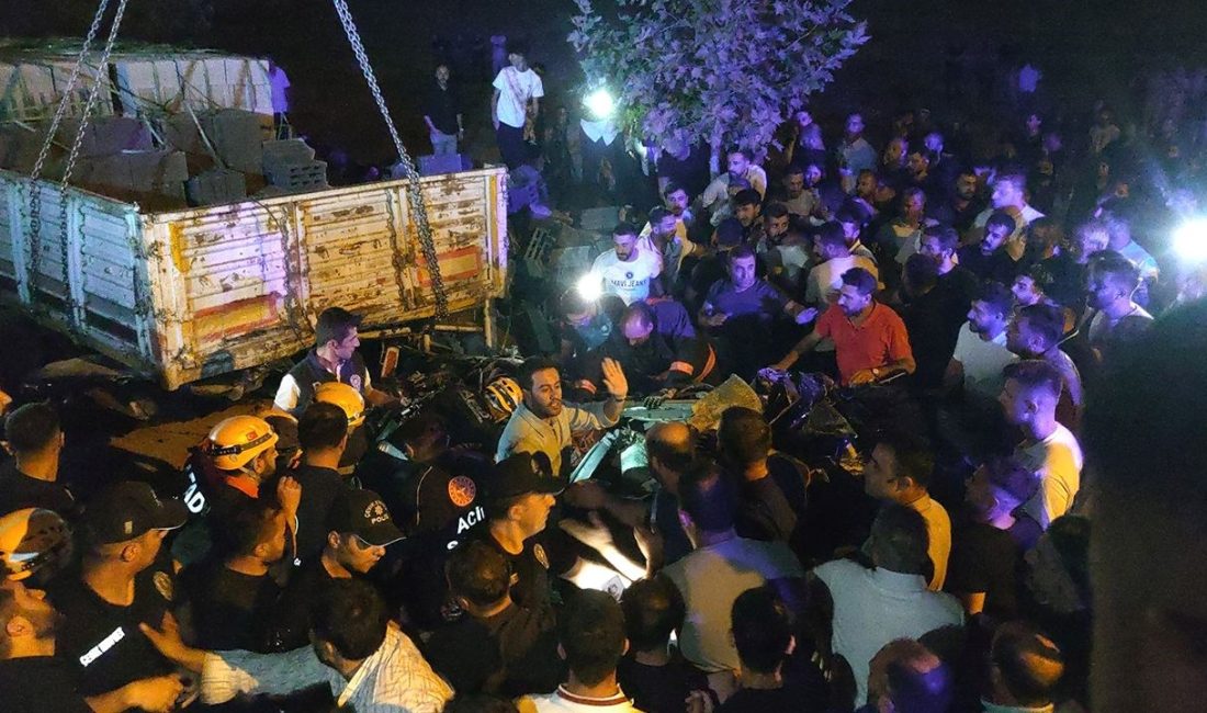 Van’da park halindeki inşaat