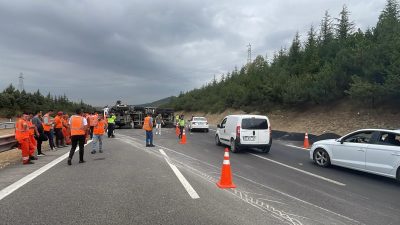 Yola çıkacaklar dikkat! Anadolu Otoyolu’nun İstanbul yönü kapandı