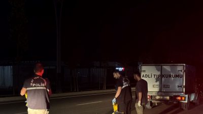 Yolun karşısına geçerken can verdi