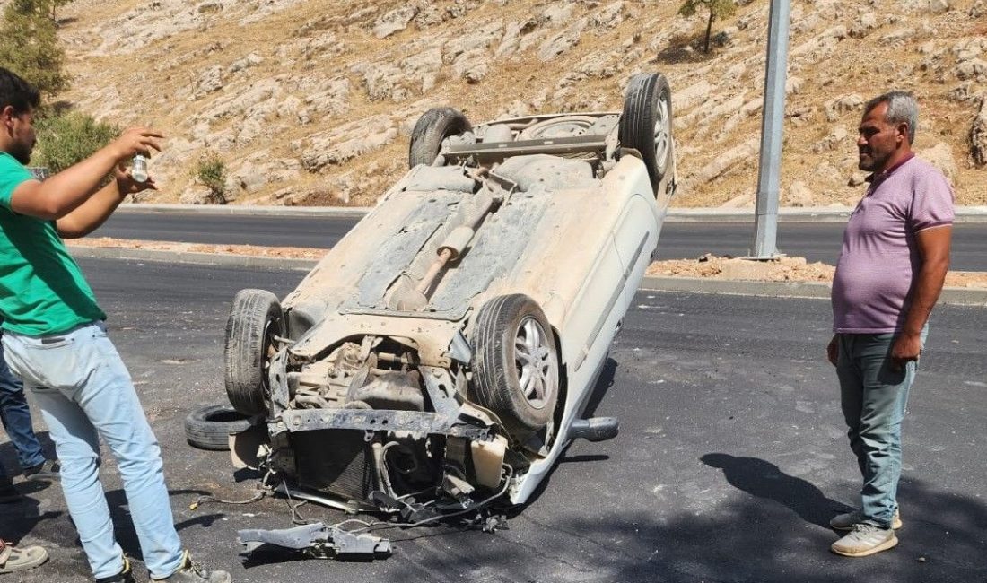Adıyaman’da, şoförünün direksiyon hakimiyetini