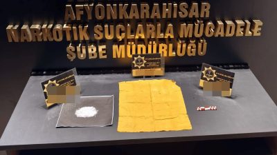 Afyonkarahisar’da uyuşturucu operasyonunda 3 tutuklama