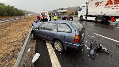 Anadolu Otoyolu’ndaki kazalarda 2 kişi öldü, 15 kişi yaralandı