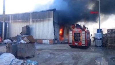 Antalya’da fabrika yangını
