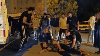 Arabayla elektrikli bisiklet çarpıştı: Bisiklet şoförü ağır yaralandı