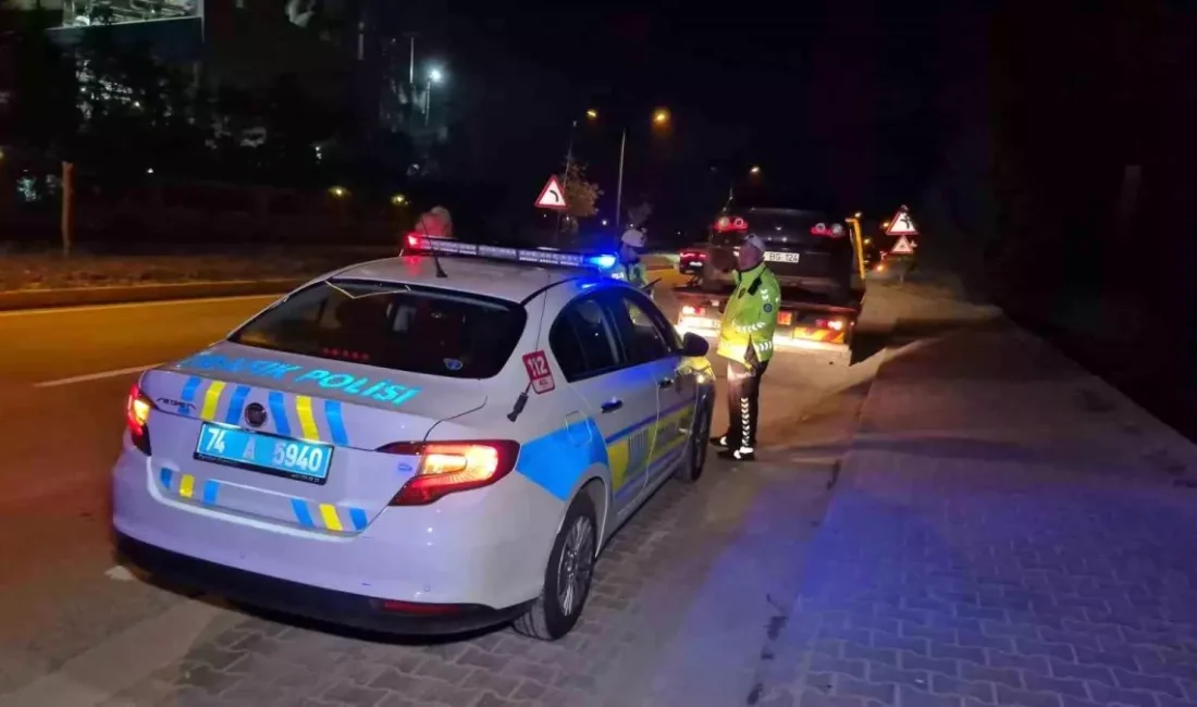 Bartın'da alkollü sürücülere karşı