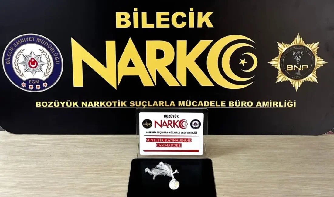 Bilecik'te gerçekleştirilen uyuşturucu operasyonunda
