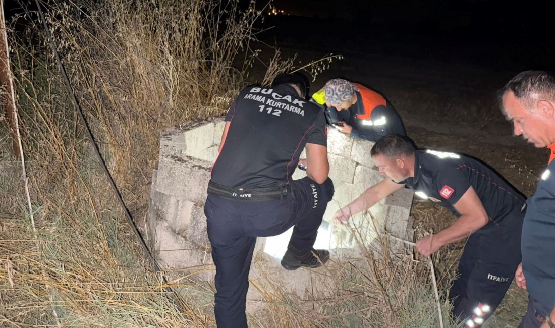 Burdur'un Bucak ilçesinde kuyuya