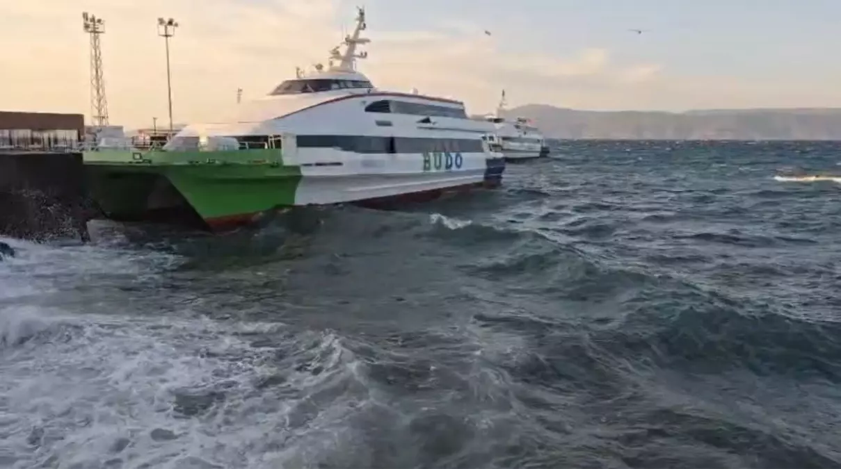 Bursa Deniz Otobüsleri Seferleri Hava Koşulları Nedeniyle İptal Edildi