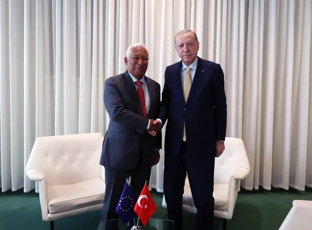 Cumhurbaşkanı Erdoğan, New York’ta AB Konseyi Başkanı Antonio Costa ile Görüştü